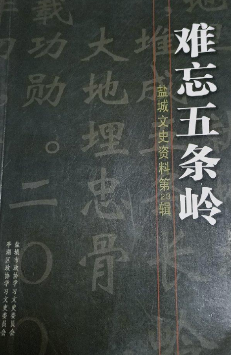 难忘五条岭　盐城文史资料第23辑