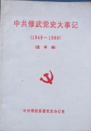 中共修武县党史大事记(一)