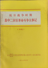 抗日战争时期苏中二分区革命斗争大事记